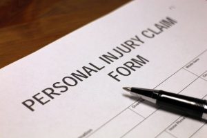 A personal injury claim form in Medford to be filled out by an injured victim.