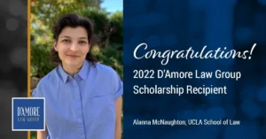 2022 D'Amore Law Group Scholarship Recipient